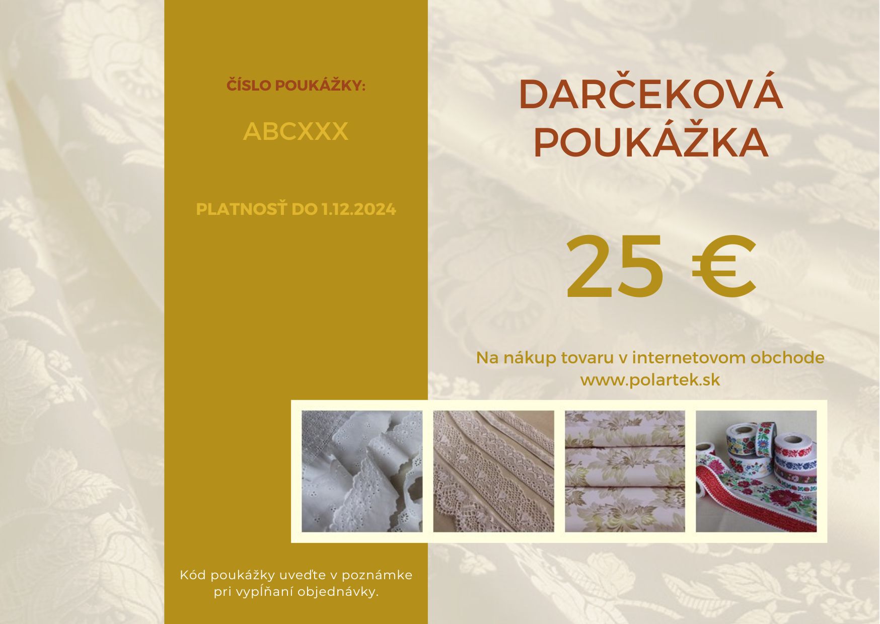 Darekov poukka 25 EUR